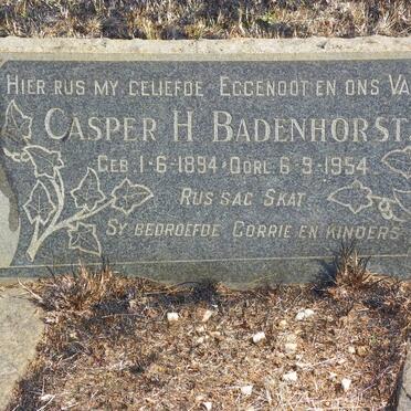 BADENHORST Casper H. 1894-1954