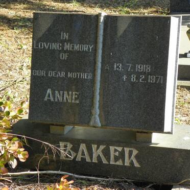 BAKER Anne 1918-1971