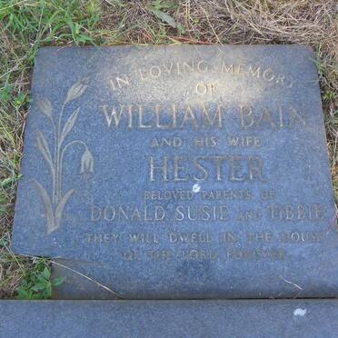 BAIN William &amp; Hester