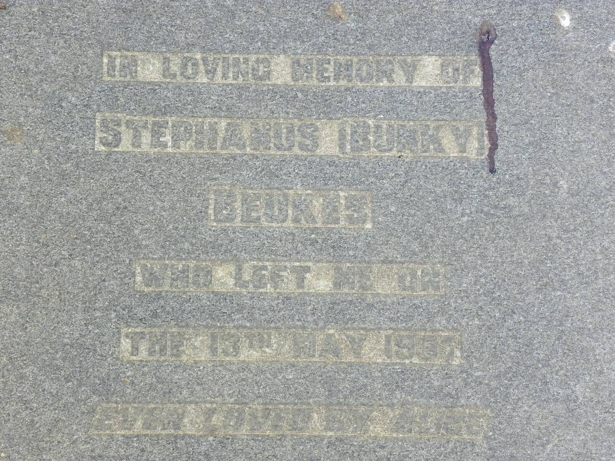 BEUKES Stephanus -1957