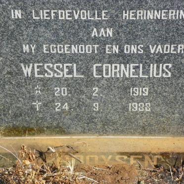 BOOYSEN Wessel Cornelius 1919-1988