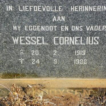 BOOYSEN Wessel Cornelius 1919-1988