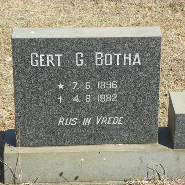 BOTHA Gert G. 1896-1982