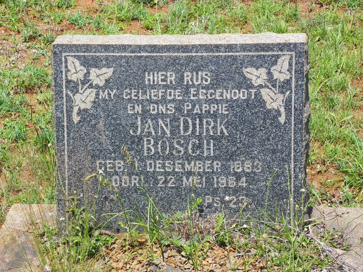 BOSCH Jan Dirk 1883-1964