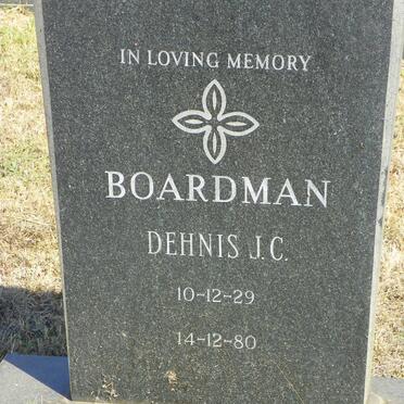 BOARDMAN Dehnis J.C. 1929-1980