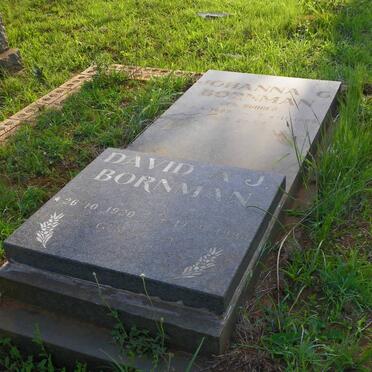 BORNMAN David A.J. 1920-1994 &amp; Johanna C. 1922-1965