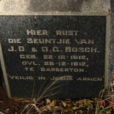 BOSCH Seuntjie 1912-1912