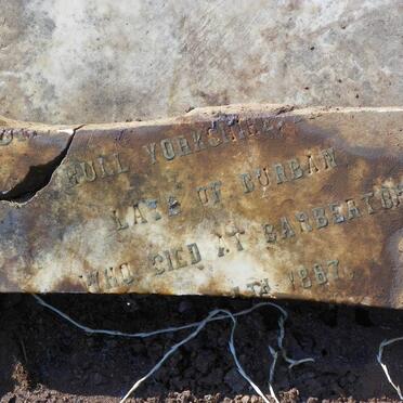 BUTLER Thomas Martin -1887