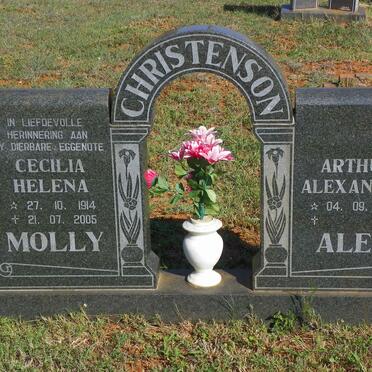 CHRISTENSON Arthur Alexander 1923- &amp; Cecilia Helena 1914-2005