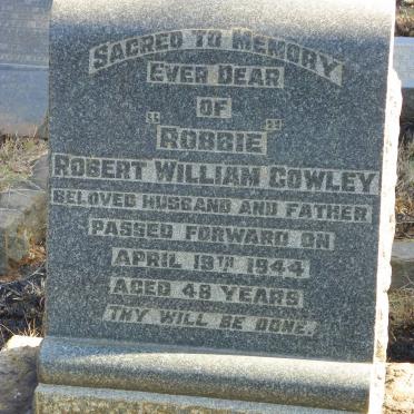 COWLEY Robert William -1944