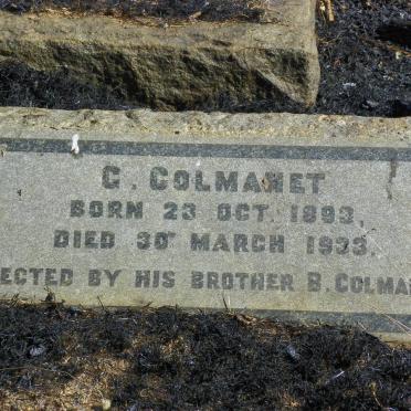 COLMANET G. 1893-1933