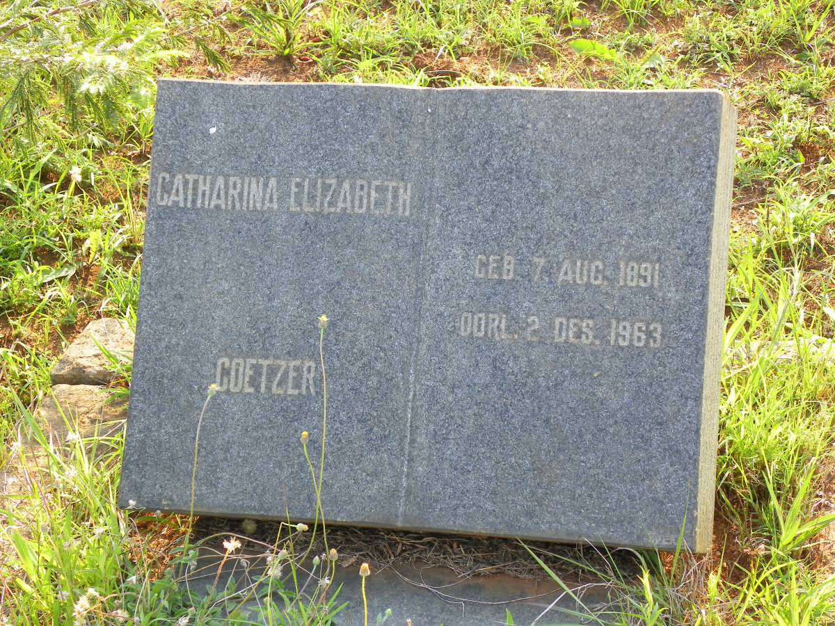 COETZER Catharina Elizabeth 1891-1963