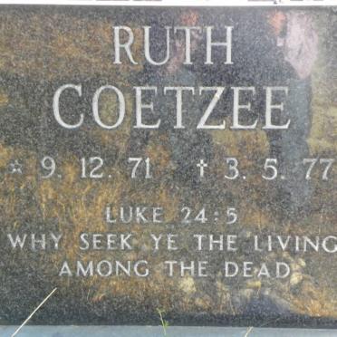 COETZEE Ruth 1971-1977