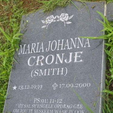 CRONJE Maria Johanna nee SMITH 1939-2000