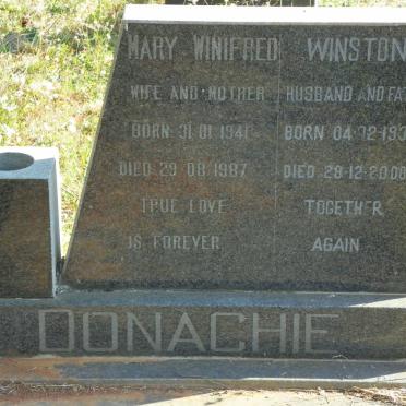 DONACHIE Winston 1937-2008 &amp; Mary Winifred 1941-1987