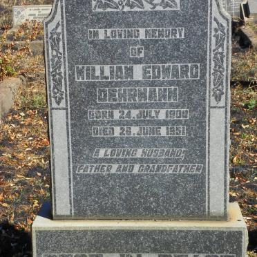 DEHRMANN William Edward 1900-1951