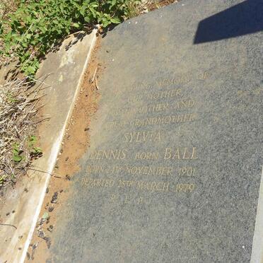 DENNIS Sylvia nee BALL 1901-1979