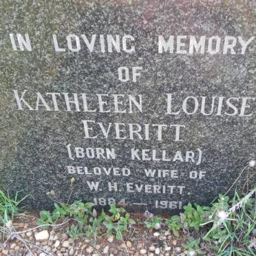 EVERITT Kathleen Louise nee KELLAR 1884-1961