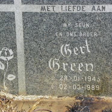 GREEN Gert 1945-1989