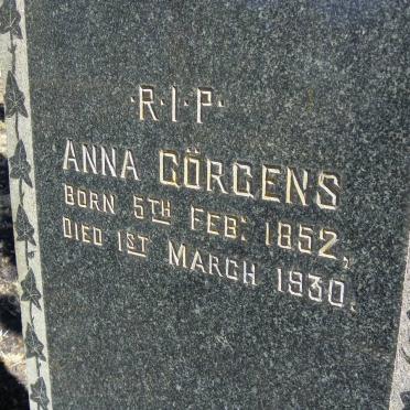 GORGENS Anna 1852-1930