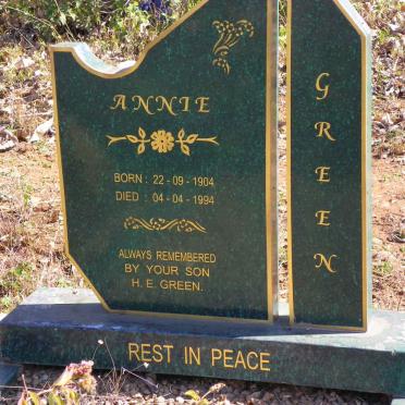 GREEN Annie 1904-1994