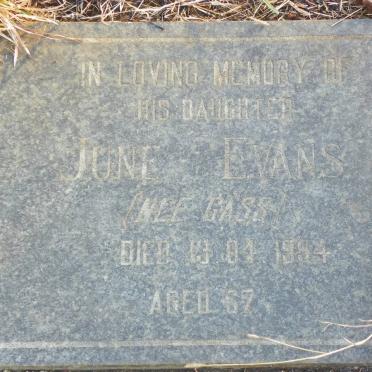 GASS Arthur Ernest -1951 :: EVANS June nee GASS -1994