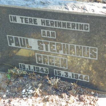 GREEN Paul Stephanus 1943-1944