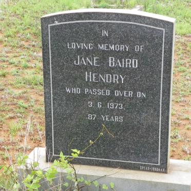 HENDRY Jane Baird -1973