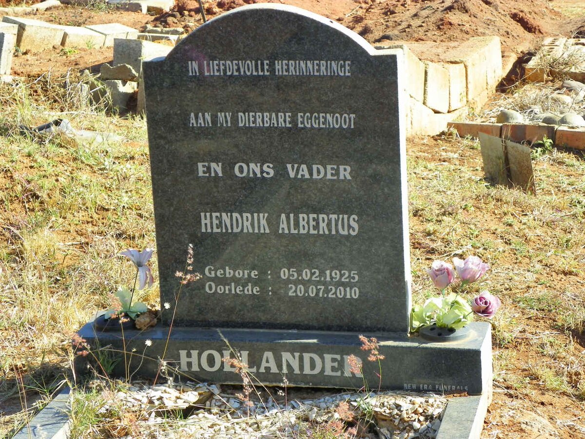 HOLLANDER Hendrik Albertus 1925-2010