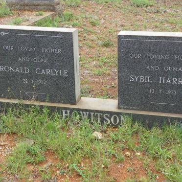 HOWITSON Ronald Carlyle -1972 &amp; Sybil Harriet -1973