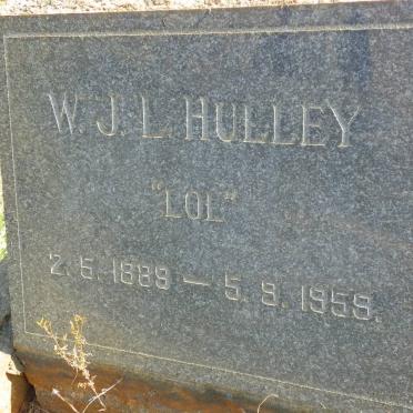 HULLEY W.J.L. 1889-1959