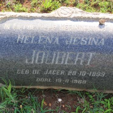 JOUBERT Helena Jesina nee DE JAGER 1899-1968