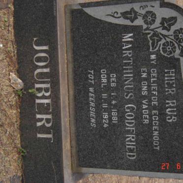 JOUBERT Marthinus Godfried 1881-1924