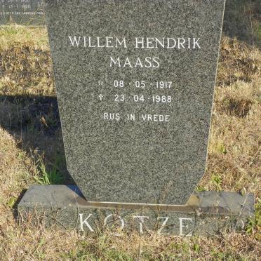 KOTZE Willem Hendrik Maass 1917-1988