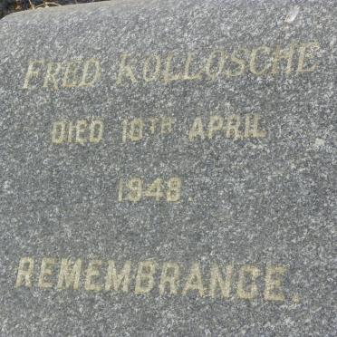 KOLLOSCHE Fred -1948