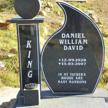 KING Daniel William David 1920-2007