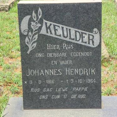 KEULDER Johannes Hendrik 1916-1964