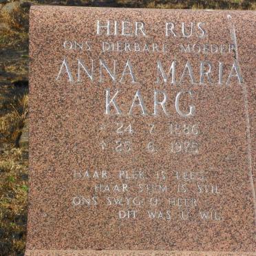 KARG Anna Maria 1886-1975