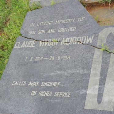 MORROW Claude Vivian 1952-1971