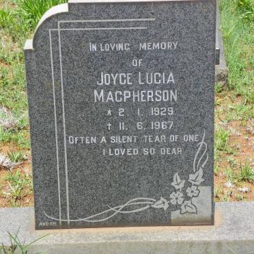 MACPHERSON Joyce Lucia 1929-1967