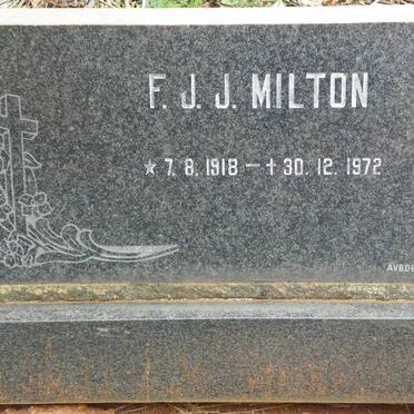 MILTON F.J.J. 1918-1972