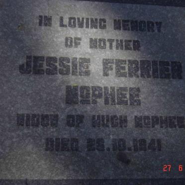 McPHEE Jessie Ferrier -1941