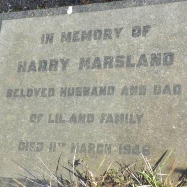 MARSLAND Harry -1946