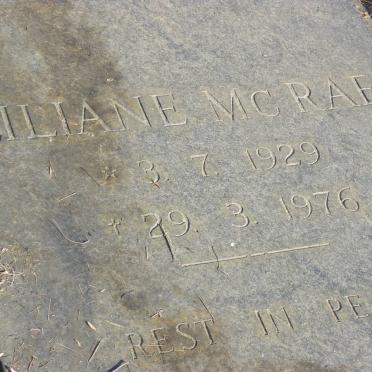 McRAE Liliane 1929-1976