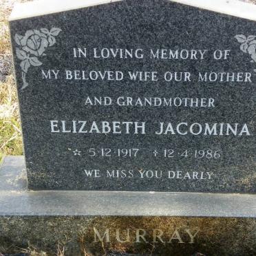 MURRAY Elizabeth Jacomina 1917-1986