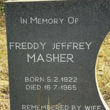 MASHER Freddy Jeffrey 1922-1965