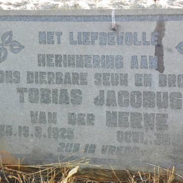 MERWE Tobias Jacobus, van der 1925-1951