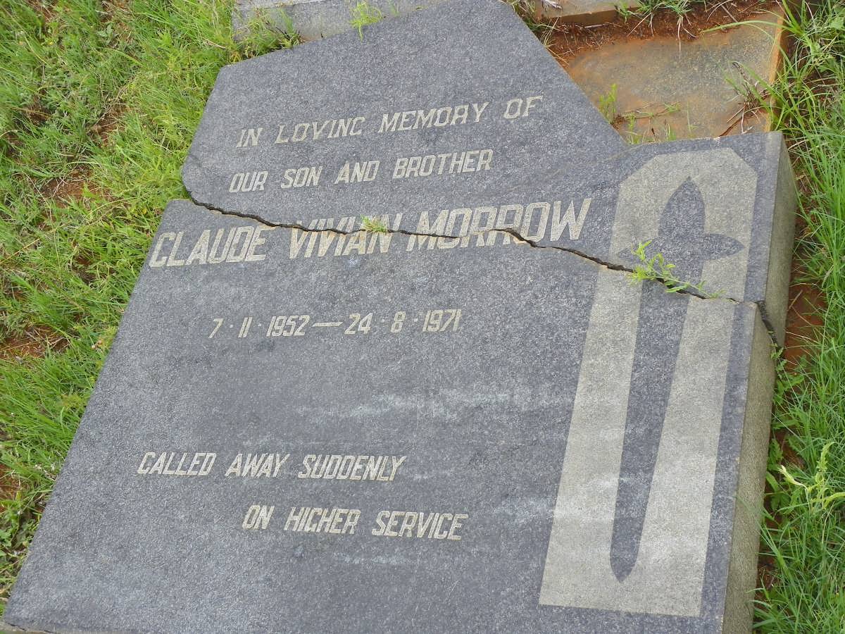 MORROW Claude Vivian 1952-1971