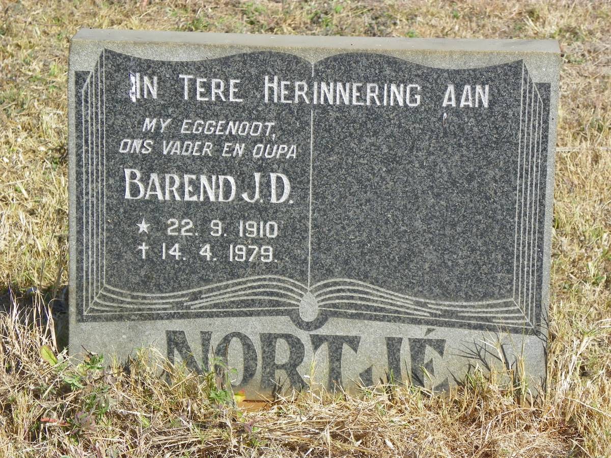 NORTJE Barend J.D. 1910-1979