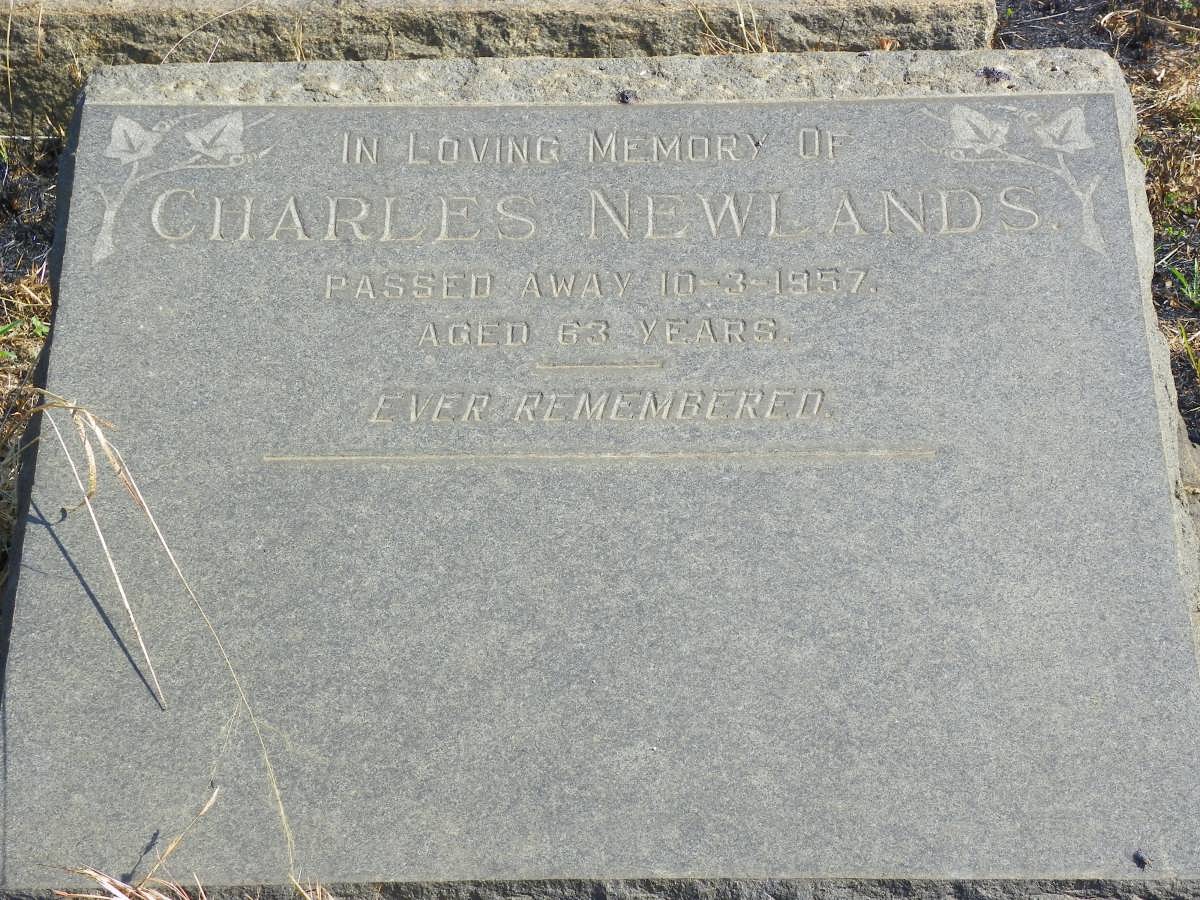 NEWLANDS Charles -1957